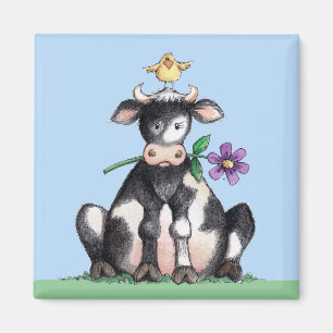 Sitting Cow - Magnet