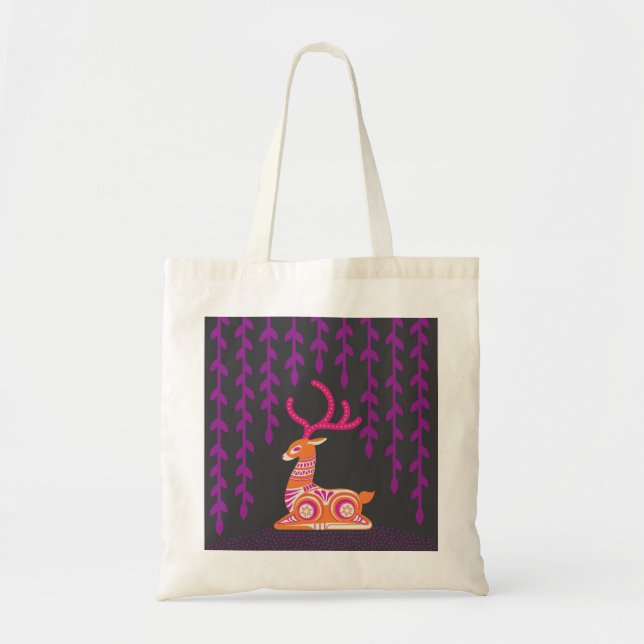 sitting deer tote bag (Front)