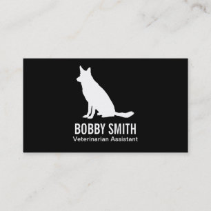 Sitting Dog II Veterinarian Business Card