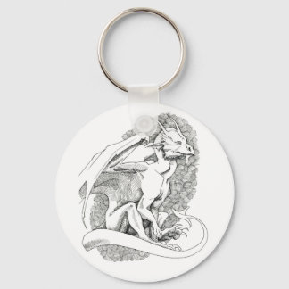 Sitting Dragon Keychain