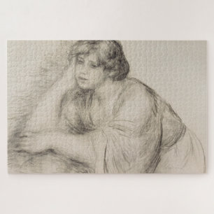 Sitting Girl (by Pierre-Auguste Renoir) Jigsaw Puzzle