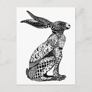 Sitting Hare Postcard