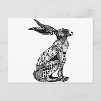 Sitting Hare Postcard