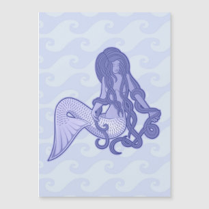 Sitting Mermaid Blue