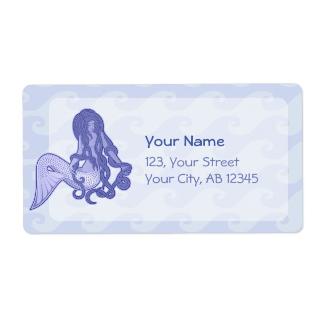 Sitting Mermaid Blue (Front)