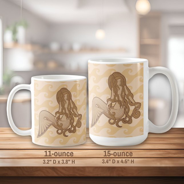 Sitting Mermaid Coffee Mug (Creator Uploaded)
