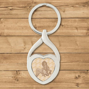 Sitting Mermaid Keychain