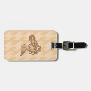 Sitting Mermaid Luggage Tag