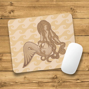 Sitting Mermaid Mouse Pad