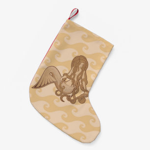 Sitting Mermaid Small Christmas Stocking