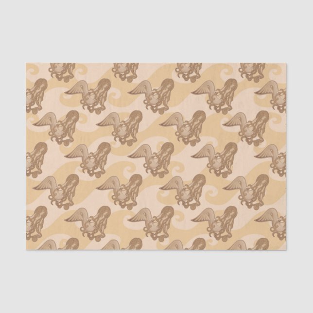 Sitting Mermaid Tissue Paper (Front)