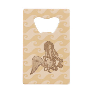 Sitting Mermaid Wallet Bottle Opener