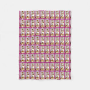 sitting mermaids lavender fleece blanket