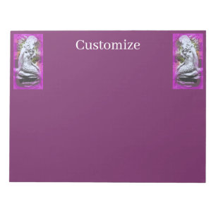 Sitting mermaids purple Thunder_Cove Notepad