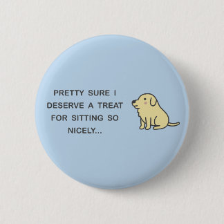 Sitting Nicely 2 Inch Round Button