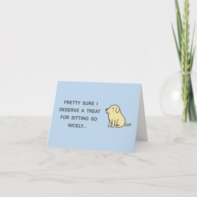 Sitting Nicely Holiday Card (Front)