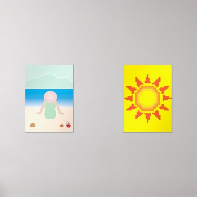 Sitting on the Beach under the Sun (Front)