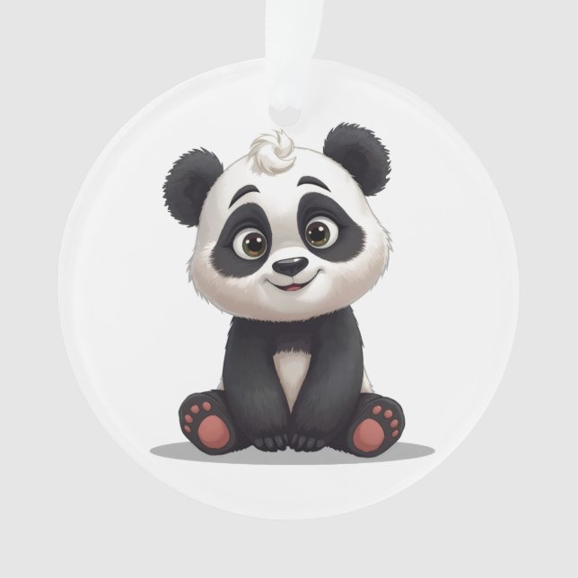 Sitting Panda Bear Cartoon Illustration Artwork (devant)