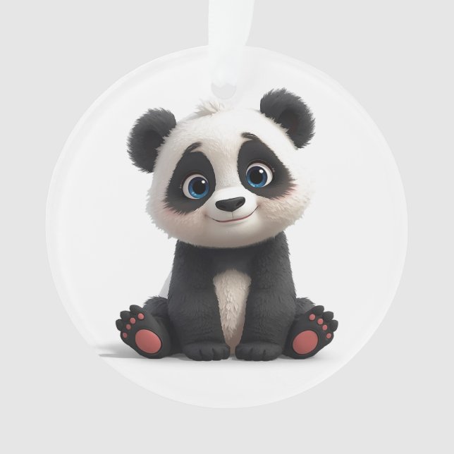 Sitting Panda Bear Cartoon Illustration Artwork (devant)