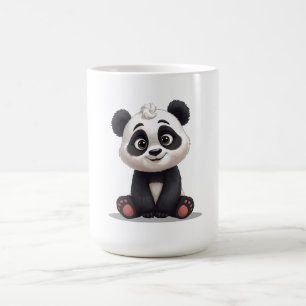 Sitting Panda Bear Cartoon Illustration Artwork Coffee Mug