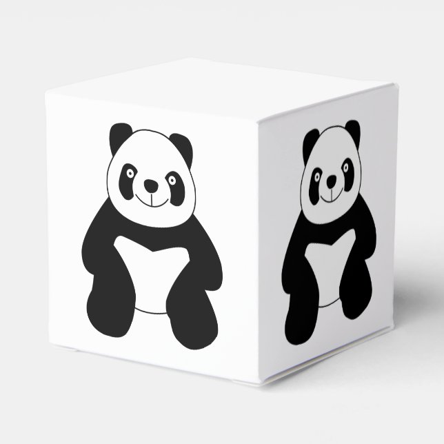 Sitting panda favor box (Back Side)