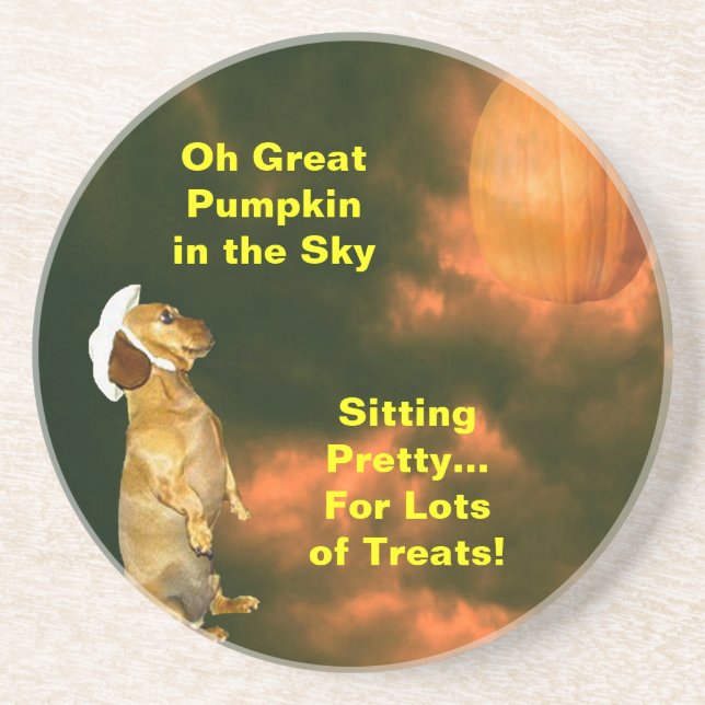 Sitting Pretty For Lots of Treats Coaster (Front)