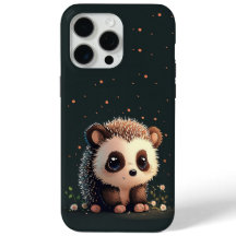 Sitting Pretty Kawaii Hedgehog iPhone Case