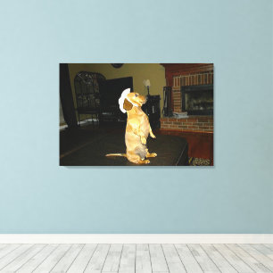 Sitting Pretty or Watching TV Dachshund Canvas Print