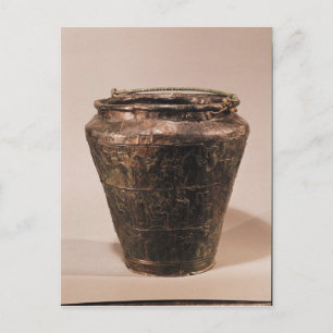 Situla with three repousse decorative bands postcard