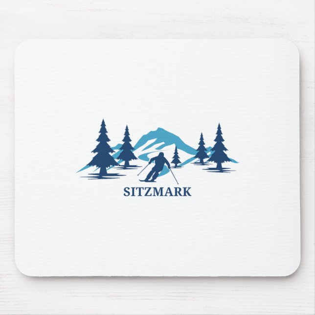 Sitzmark Washington Ski Resort Skiing Skier  Mouse Pad (Front)