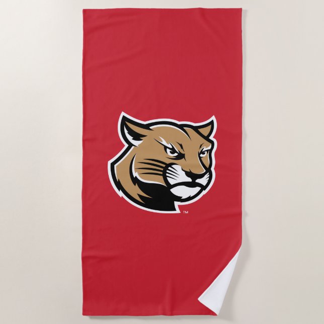 SIUE Cougars Beach Towel (Front)