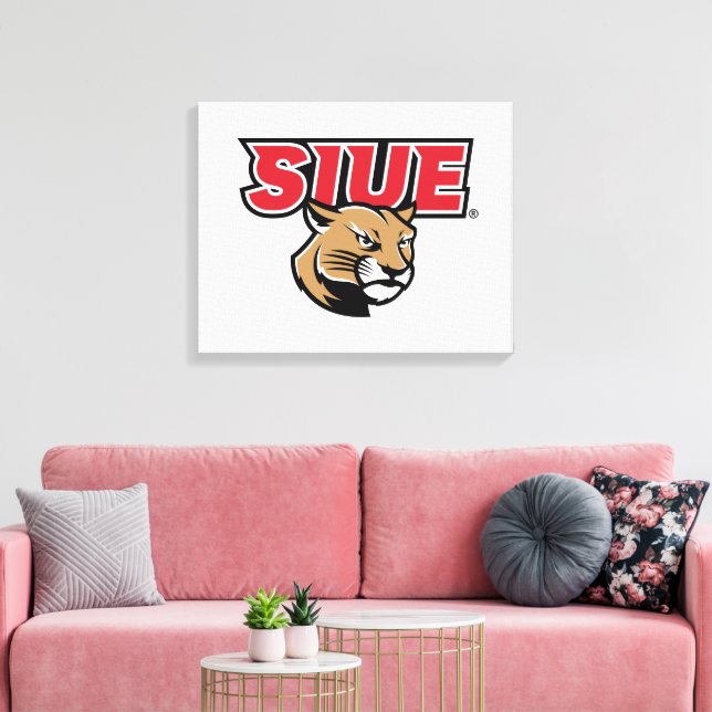 SIUE Cougars Canvas Print (Insitu(LivingRoom))