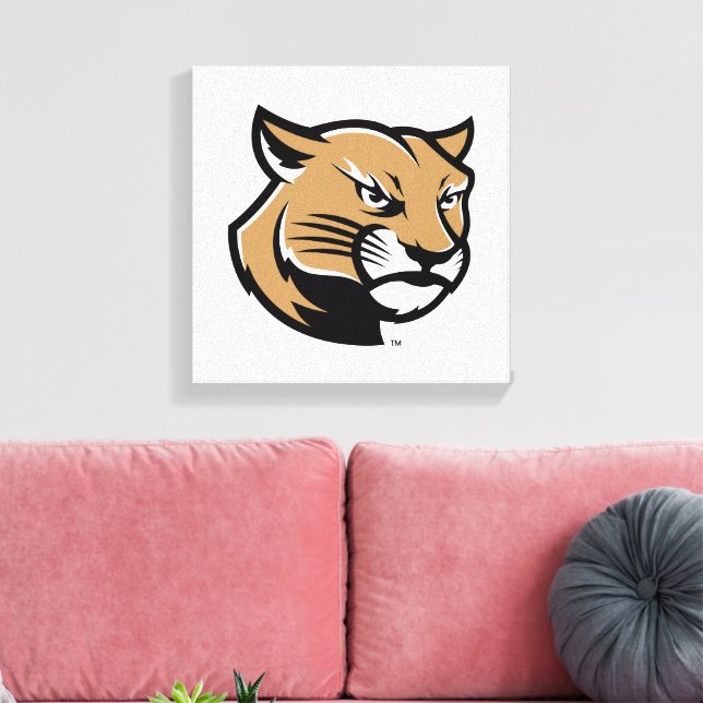 SIUE Cougars Canvas Print (Insitu(LivingRoom))