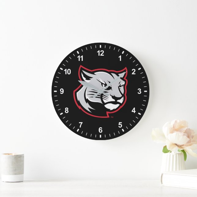 SIUE Cougars Large Clock (Home)