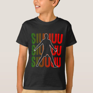 Siuuu Funny Soccer Footbyll Boys Men Women Soccer T-Shirt