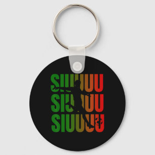 Siuuu Funny Soccer Footll Boys Men Women Soccer Pl Keychain