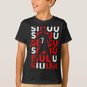 Siuuuu Funny Soccer Present For Soccer Lovers Fan T-Shirt