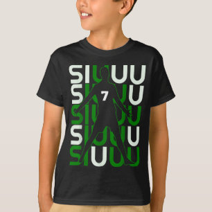 Siuuuu Funny Soccer Present For Soccer Lovers Fan T-Shirt