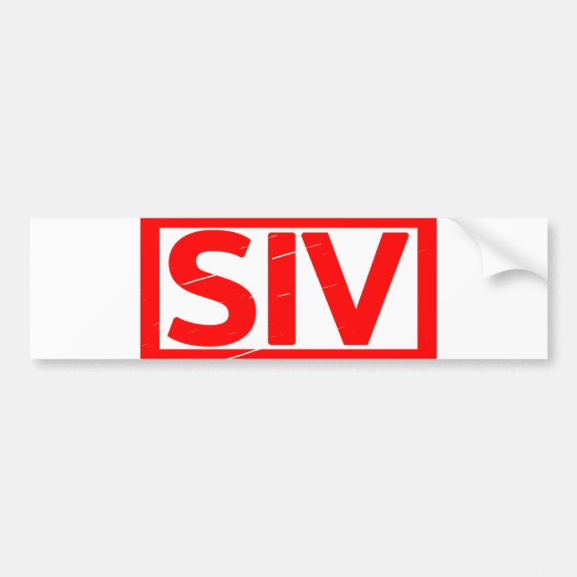 Siv Stamp Bumper Sticker (Front)