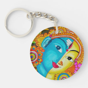 Siva mural painting keychain