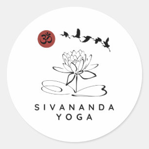 Sivananda Yoga Instructor _ Sivananda Yoga Beginne Classic Round Sticker