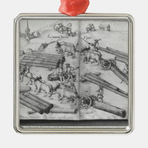 Siver mine of La Croix-aux-Mines, Lorraine Metal Ornament