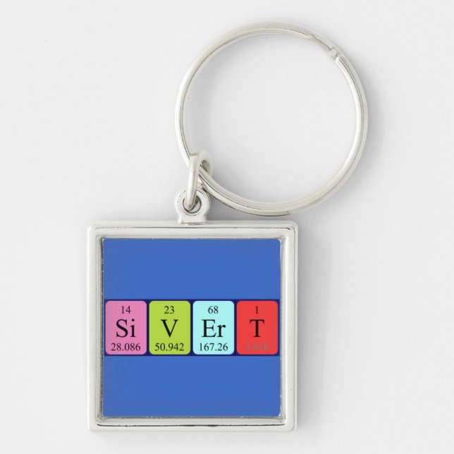 Sivert periodic table name keyring (Front)