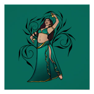 Sivoney Belly Dancer Goddess Poster