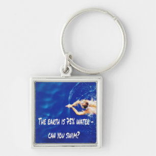 Siwmming Swim Team Love to Swim Pool Keychain