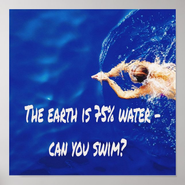 Siwmming Swim Team Love to Swim Pool Poster (Front)