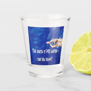 Siwmming Swim Team Love to Swim Pool Shot Glass