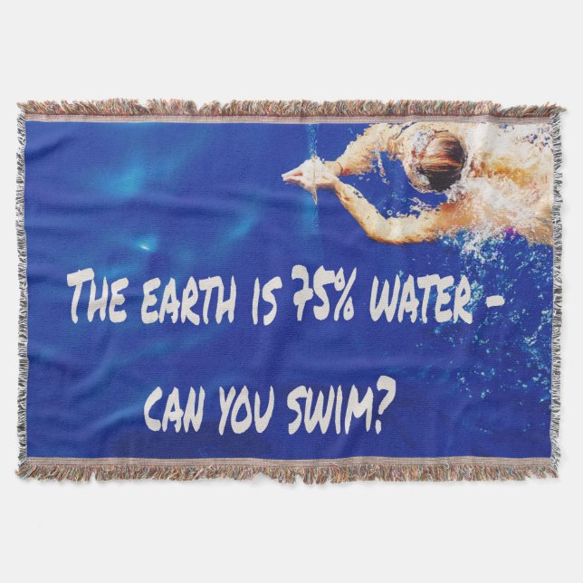 Siwmming Swim Team Love to Swim Pool Throw Blanket (Front)
