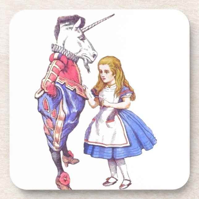 Six Alice in Wonderland coasters set (Front)