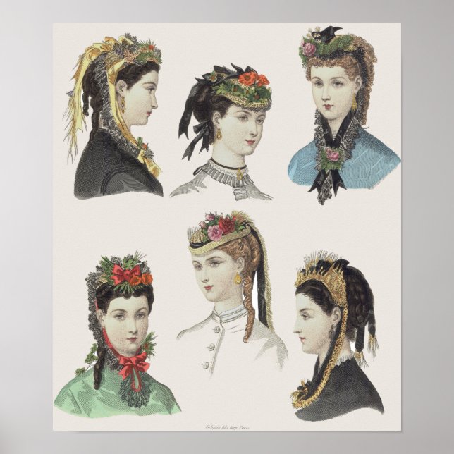 Six Beautés victoriennes - Grand Poster - Customis (Devant)